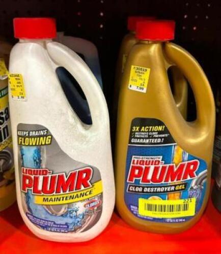 (2) BOTTLES OF MAINTENANCE LIQUID AND (2) BOTTLES OF CLOG DESTROYER GEL