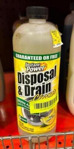 (4) BOTTLES OF DISPOSAL & DRAIN CLEANER