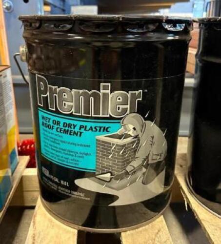 5 GALLONS OF PREMIER ROOF CEMENT