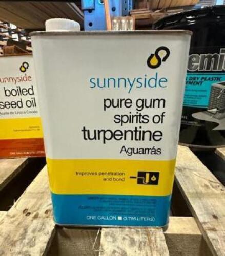 (5)- 1 GALLON CONTAINERS OF TURPENTINE