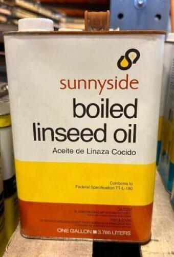 (3)- 1 GALLON CONTAINERS OF BOILED LINSEED OIL