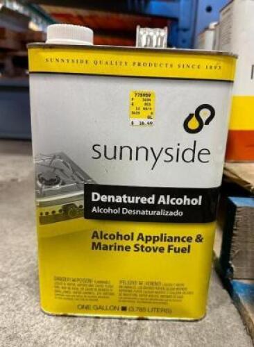 (5)- 1 GALLON CONTAINERS OF DENATURED ALCOHOL