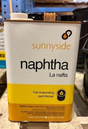 (2)- 1 GALLON CONTAINERS OF NAPHTHA PAINT THINNER