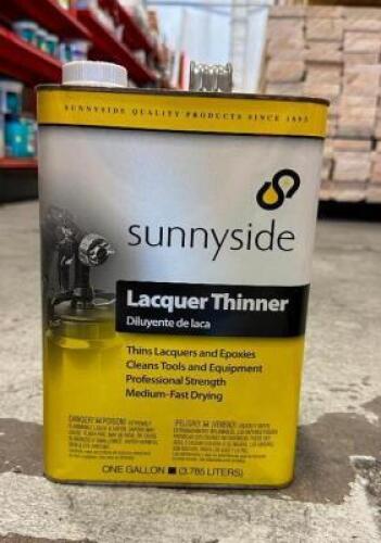 (2)- 1 GALLON CONTAINERS OF LACQUER THINNER