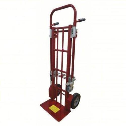 DESCRIPTION: (1) CONVERTIBLE HAND TRUCK BRAND/MODEL: DAYTON #6W855 INFORMATION: FLAT-FREE RUBBER SIZE: 18 IN X 10 1/2 IN, 48 1/2 IN X 13 3/4 IN X 12 I
