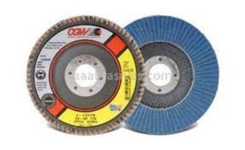 DESCRIPTION: (10) FLAP DISCS BRAND/MODEL: CGW ABRASIVES #31132 INFORMATION: Z-STAINLESS SIZE: XL, 4-1/2 X 7/8 RETAIL$: $129.60 TOTAL QTY: 10
