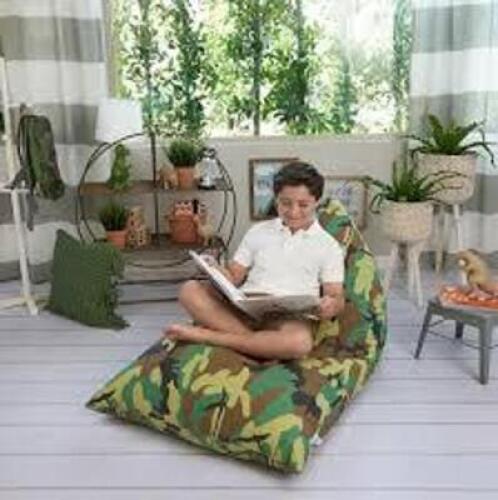 DESCRIPTION: (4) STUFFED ANIMAL STORAGE BEAN BAG CHAIR BRAND/MODEL: BUTTERFLY CRAZE #CBBCM04 INFORMATION: CAMO RETAIL$: $13.60 EA QTY: 4