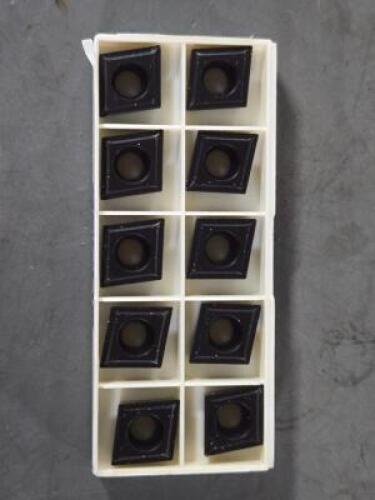 DESCRIPTION: (20) CARBIDE BORING INSERTS BRAND/MODEL: SECO CCMT120404-M2 TK2001 RETAIL$: $310.00 QTY: 20