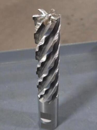 DESCRIPTION: (1) COBALT ROUGHING FINISHING END ILL BRAND/MODEL: WELDON 66604-00-W SIZE: 1" DIA 4" LOC RETAIL$: $313.46 QTY: 1