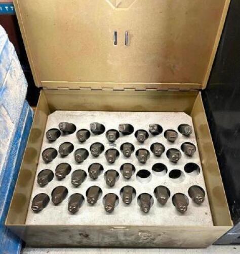 4? CHARACTER METAL HAND STAMPS W/ 1/2? SHANKS