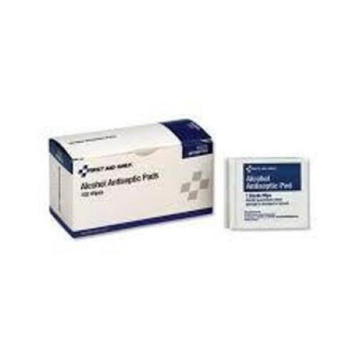 DESCRIPTION: (6) PACKS OF (100) ALCOHOL ANTISEPTIC WIPES BRAND/MODEL: FIRST AID ONLY #H305 RETAIL$: $10.69 EA QTY: 6