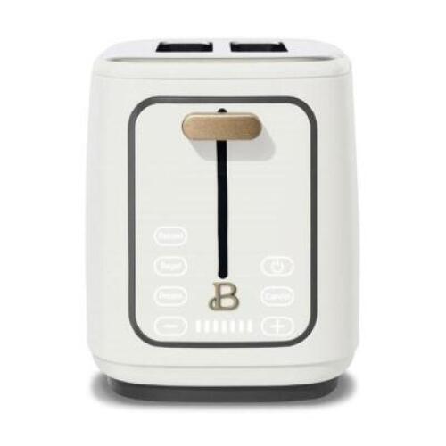 2 SLICE TOUCHSCREEN TOASTER, WHITE ICING