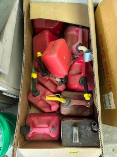 (10)- ASSORTED SIZED GAS CANS