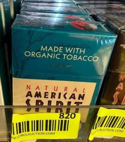 (8) PACKS OF NATURAL AMERICAN SPIRIT ORGANIC