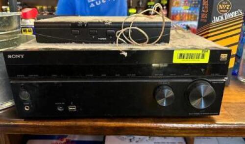 SONY AUDIO SYSTEM WITH WALL MOUNTED SPEAKERS