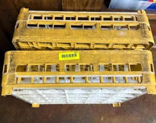 (2) - GLASS RACKS
