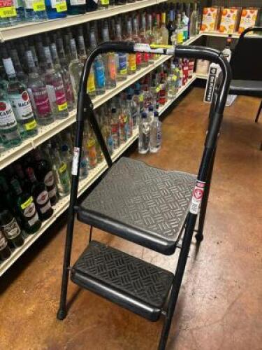 TWO STEP FOLDING LADDER