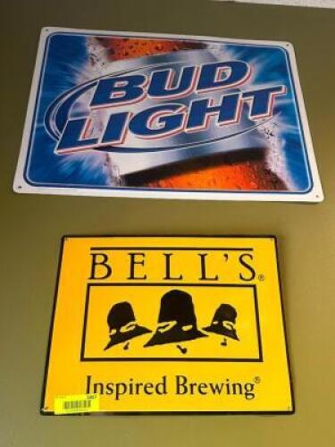 (2) ASSORTED PIECES OF BAR DECORATIONS