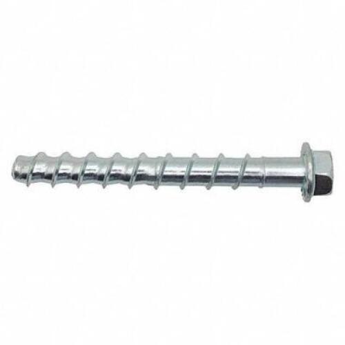 HEX WASHER SCREW ANCHOR, 1/2 IN DIA. X 4 IN, STEEL, ZINC PLATED FASTENER FINISH (50 PACK)