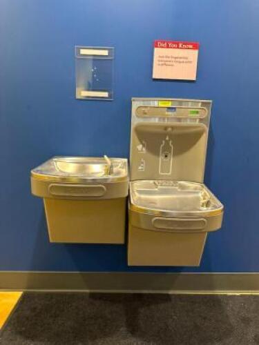 ELKAY DRINKING FOUNTAINS WITH BOTTLE FILLER