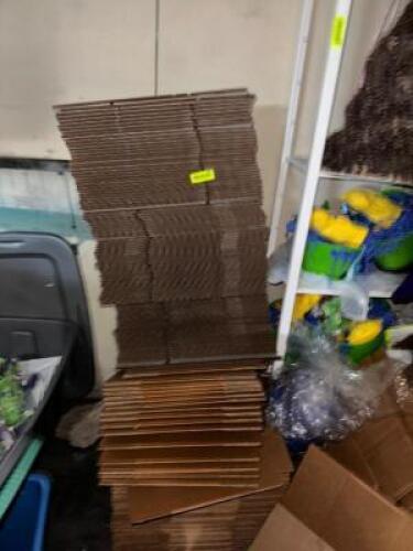 ASSORTED CARDBOARD BOXES