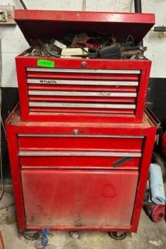 DESCRIPTION: TOOL CHEST WITH ASSORTED TOOLS AS SHOWN INFORMATION: SEE PHOTOS FOR MORE DETAIL QTY: 1