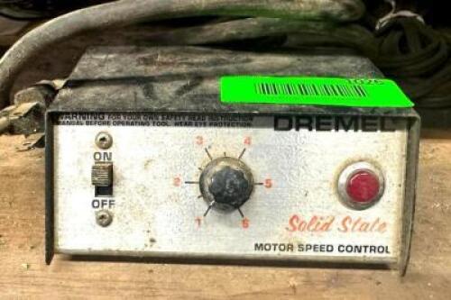 DESCRIPTION: SOLID STATE MOTOR SPEED CONTROL BRAND/MODEL: DREMEL QTY: 1