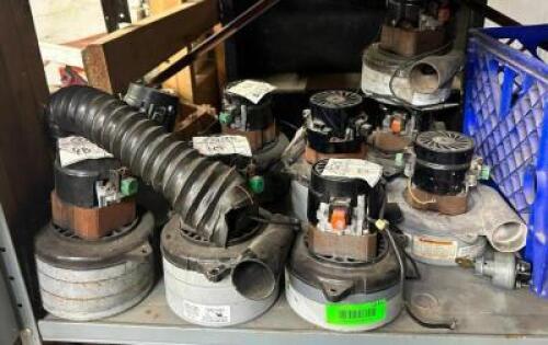 DESCRIPTION: (9) ASSORTED VACUUM MOTORS QTY: 1