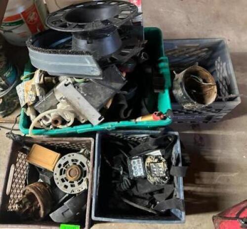 DESCRIPTION: ASSORTED PARTS AS SHOWN INFORMATION: LIGHTS, MOTORS, SEE PHOTOS FOR MORE DETAIL QTY: 1