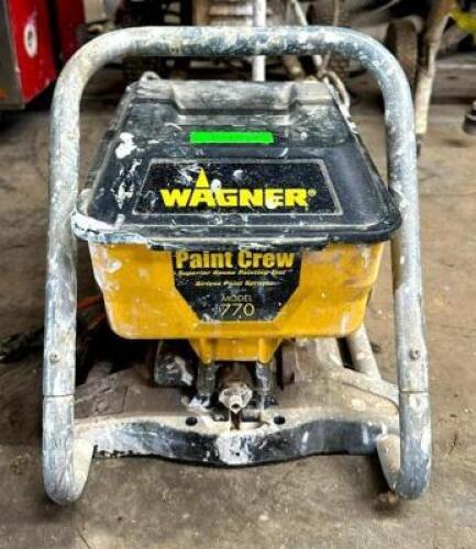 DESCRIPTION: AIRLESS PAINT SPRAYER BRAND/MODEL: PAINT CREW 770 QTY: 1