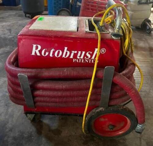 DESCRIPTION ROTOBRUSH WALK BEHIND AIR DUCT CLEANING MACHINE BRAND / MODEL: ROTOBRUSH QTY 1