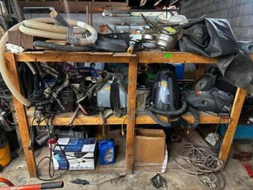DESCRIPTION CONTENTS OF RACK - ASSORTED VACUUMS AND PARTS THIS LOT IS: ONE MONEY QTY 1