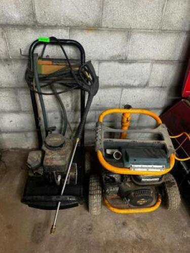 DESCRIPTION (2) NON WORKING PRESSURE WASHER. THIS LOT IS: ONE MONEY QTY 1