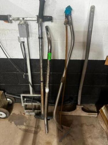 DESCRIPTION (1) LOT OF ASSORTED CARPET EXTRACTOR WANDS AND POLES. QTY 1
