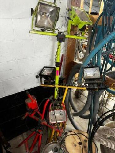 DESCRIPTION (3) ASSORTED WORK LIGHTS - NO LIGHT BULBS THIS LOT IS: ONE MONEY QTY 1