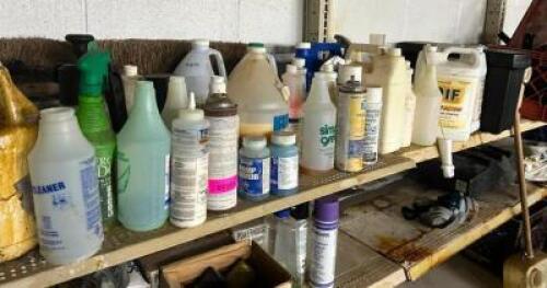 DESCRIPTION: ASSORTED FLOOR CLEANER AND CHEMICALS AS SHOWN QTY: 1
