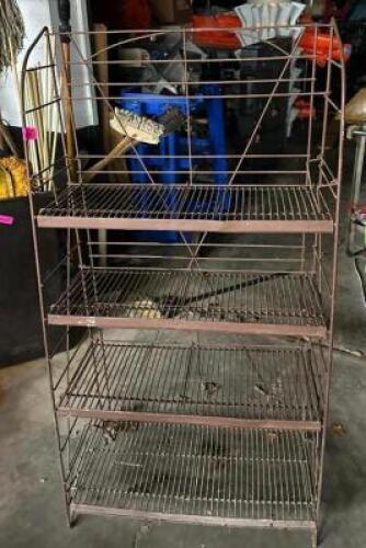 DESCRIPTION: 4-TIER WIRE SHELVING UNIT QTY: 1