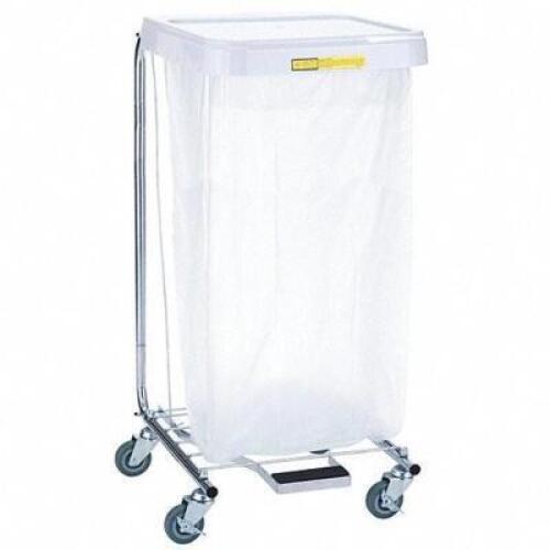 1-COMPARTMENT HAMPER CART, 30 LB CAPACITY, 18 1/2 IN L X 17 3/4 IN W X 35 IN H