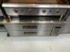 DESCRIPTION ATOSA 52" TWO DRAWER REFRIGERATED CHEFS BASE. BRAND / MODEL: ATOSA ADDITIONAL INFORMATION 115 VOLT, 1 PHASE. IN WORKING ORDER SIZE 52" LOC - 2