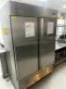 DESCRIPTION NORPOLE TWO DOOR REACH IN FREEZER. BRAND / MODEL: NORPOLE NP2F ADDITIONAL INFORMATION 115 VOLT, 1 PHASE. IN WORKING ORDER LOCATION KITCHEN