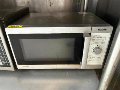 DESCRIPTION GALAXY COMMERCIAL MICROWAVE. BRAND / MODEL: GALAXY LOCATION KITCHEN QTY 1
