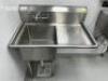 DESCRIPTION SERV-WARE SINGLE WELL STAINLESS SINK W/ RIGHT SIDE DRY BOARD BRAND / MODEL: SERV-WARE MRSA-1-R LOCATION KITCHEN QTY 1