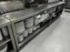 DESCRIPTION 134" STAINLESS PLATE CABINET / COUNTER . ADDITIONAL INFORMATION CONTENTS NOT INCLUDED SIZE 134.5" LONG LOCATION KITCHEN QTY 1