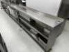 DESCRIPTION 134" STAINLESS PLATE CABINET / COUNTER . ADDITIONAL INFORMATION CONTENTS NOT INCLUDED SIZE 134.5" LONG LOCATION KITCHEN QTY 1 - 2