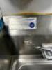 DESCRIPTION WALL MOUNTED STAINLESS HAND SINK . BRAND / MODEL: SERV-WARE HS15S-CWP ADDITIONAL INFORMATION W/ TOWEL AND SOAP DISPENSER LOCATION KITCHEN - 2
