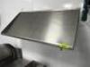 DESCRIPTION 42" STAINLESS GLASS RACK WALL SHELF. SIZE 42" LOCATION KITCHEN QTY 1