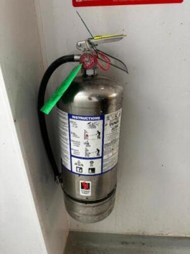 DESCRIPTION WET CHEMICAL FIRE EXTINGUISHER W/ WALL HOOK. ADDITIONAL INFORMATION 2022 CHARGE LOCATION KITCHEN QTY 1