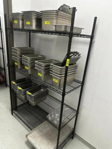 DESCRIPTION 48" X 18" FOUR TIER WIRE SHELF. ADDITIONAL INFORMATION CONTENTS NOT INCLUDED SIZE 48 "X 18" LOCATION KITCHEN QTY 1