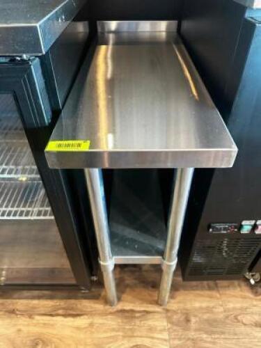 DESCRIPTION 12" X 30" STAINLESS TABLE LOCATION BAR QTY 1
