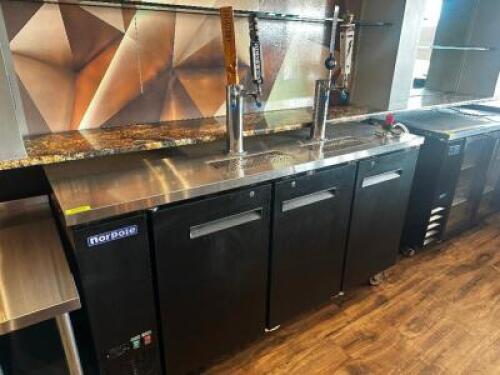 DESCRIPTION NORPOLE 72" DRAFT BEER BOX W/ (2) TOWERS. BRAND / MODEL: BPBT-72 ADDITIONAL INFORMATION NEW 2021, 115 VOLT, 1 PHASE LOCATION BAR QTY 1